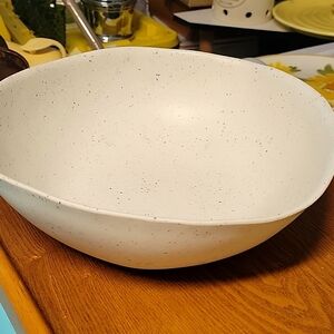 West Elm Speckled Melamine Salad/Serving Bowl